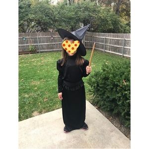 Halloween Girl Black Witch Costume. Used once.